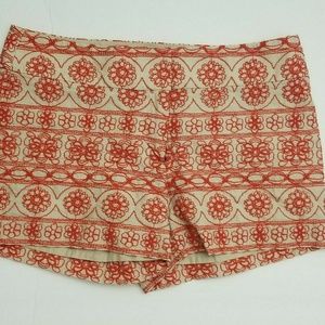LOFT Womens Flat Front Coral Chino Shorts Sz 0 - 2